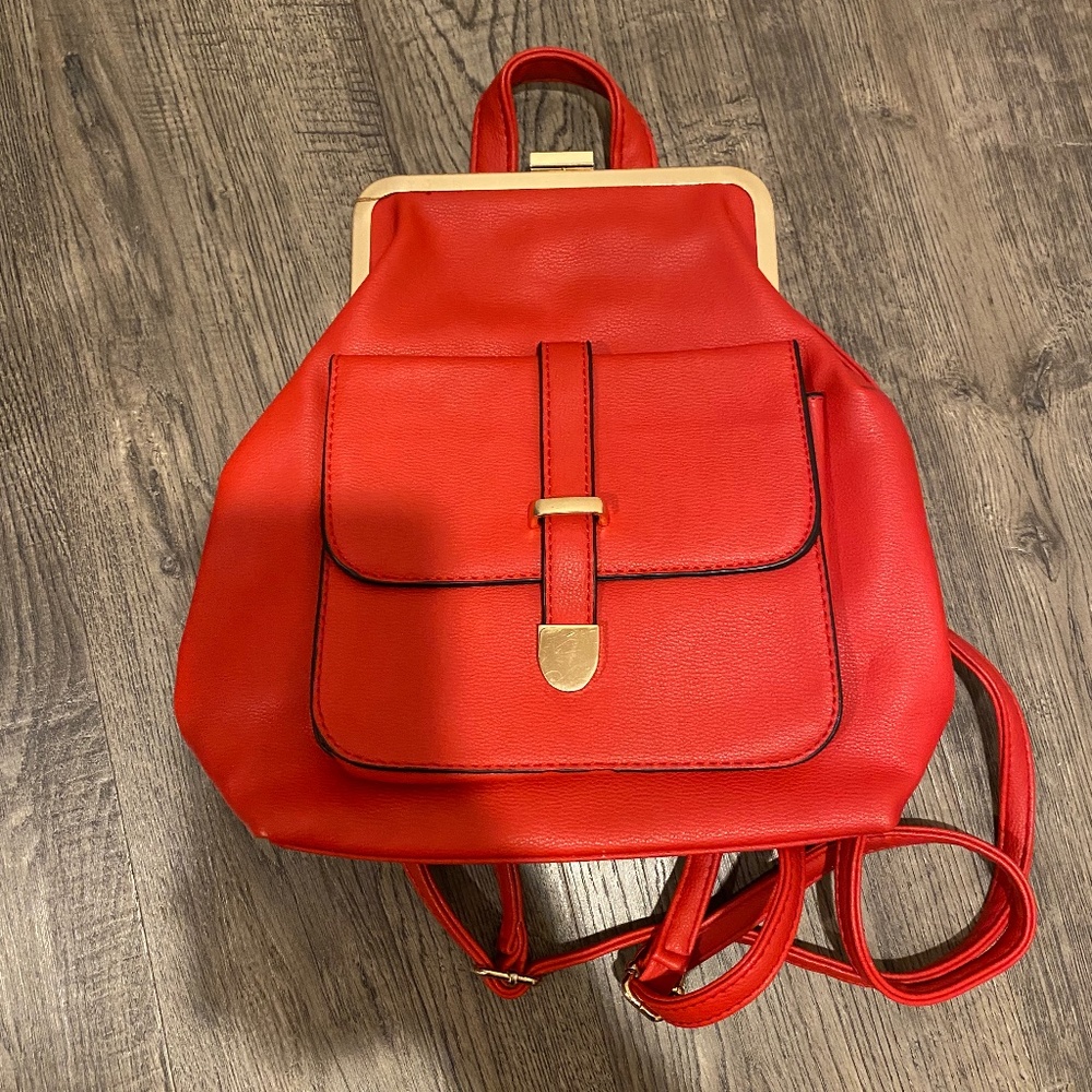 Cherry Red Backpack
